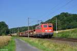 140 637-0 mit dem EK 53502 (Emden Volkswagenwerk - Seelze Rbf) am 17.07.2015 zwischen Ibbenbüren-Laggenbeck und Osnabrück-Altstadt.
