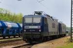 143 191-5 + 143 068-5, RBH, abgestellt im Bahnhof Neuoffingen.