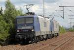 143 571-8 mit 143 xxx-x in Porz Wahn am 08.07.2011