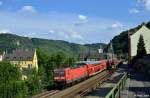 143 216-0 und 143 932-2 mit dem RE 4288 (Frankfurt(Main)Hbf - Koblenz Hbf) am 01.08.2014 bei St.