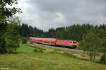 143 145-1 mit der RB 17269 (Freiburg(Breisgau)Hbf - Seebrugg) am 25.07.2016 zwischen Hinterzarten und Titisee.
