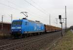 145 030-7 der PRESS in Porz Wahn am 16.03.2013