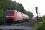 Die 152 001-4 in Ratingen Tiefenbroich am 24,05,10