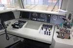Der F�hrerstand der MEG 804 ( 156 004-4 ) beim Sommerfest im DB Museum / DB Regio Werk Halle (Saale) am 02,07,11