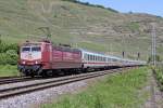 Die 181 215-5 in Winningen (Mosel) am 05,06,10