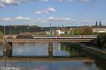 Die ES 64 U2-070 auf der Moselbr�cke in Koblenz am 25,04,13