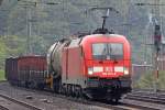 Die 182 015-8 mit einen gemischten G�terzug in K�ln West, am 12,08,09