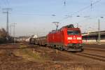 Die 185 020-5 in Koblenz L�tzel am 09,02,11