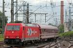 185 631-9 der HGK mit einem Sonderzug von M�ller Touristik aus Halle kommend in Dortmund Hbf am 19.06.2011