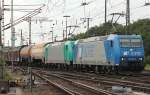 185 529-5 und 185 609 der LTE in Gremberg am 03.07.2011