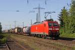 Die 185 021-3 in Ratingen Lintorf am 03,05,11