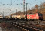 185 142-7 mit KeWa in Gremberg am 29.11.2011