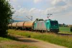 185 613-7, aufgenommen am 21.06.12, bei Treuchtlingen.