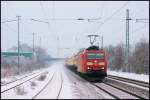 185 148-4 (DB Schenker) in Bonn-Beuel am 16.1.2013.