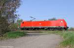 Die 185 195-5 in Hamburg-Moorburg am 04,05,2013