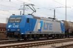 Die 185 528-7 der LTE in Hamburg Steinwerder, am 28,08,09
