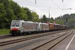 Die Lokomotion 186 282 und 186 285 in A�ling (Oberbay) am 29,07,11