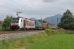 Die Lokomotion 186 284 in Raubling am 03,08,12 