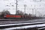 Die 189 030-0 mit einen Erzbomber in Koblenz L�tzel am 04,01,11