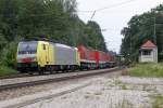 Die E 189 930 RT ( ES 64 F4-030 ) in A�ling (Oberbay) am 30,07,11 