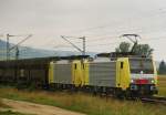 ES 64 F4-009 + ES 64 F4-203, aufgennommen am 31.08.12, bei Treuchtlingen.