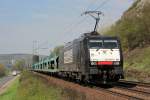 189 092 / ES 64 F4-992 bei Erpel am 25.04.2013