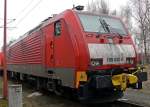 189 030-0 mit nachger�steter Mittelpufferkupplung in Gremberg am 14.03.2010 