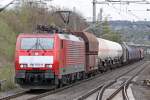 Die 189 078-9 in Wuppertal Vohwinkel am 21,04,10