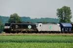 ES 64 F4-200 + 186 140-0, aufgenommen am 14.06.10, kurz vor Mindelaltheim.
