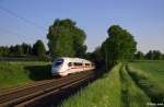 407 009-0 und 407 010-8 als ICE 606 (Köln Hbf - Dortmund Hbf) am 16.05.2014 bei Haan-Ellscheid.