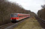 420 479-8 und 420 433-5 als S1 (Dortmund Hbf - Essen-Steele Ost) am 04.03.2017 bei Dortmund-Kley.