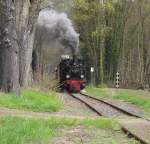 99 7203 machte im April,anl�sslich des 175-j�hrigen Bahnjubil�um´s,im Brohltal ordentlich Dampf und bietete einen kleinen aber feinen Ersatz f�r die in Aufarbeitung befindliche 11sm.