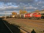DE13 der HGK mit Kesselzug in Br�hl-Vochem am 08.11.2010