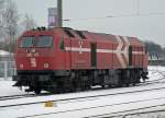 DE 13 der HGK kommt aus dem BW Vochem, um gleich einen Zug zu �bernehmen, aufgenommen in Br�hl Vochem am 28.12.2010