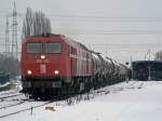 DE 13 der HGK macht sich mit ihrem Kesselzug auf den Weg rtg K�ln Gremberg, aufgenommen in Br�hl Vochem am 28.12.2010