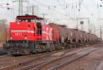 DE72 der HGK verl�sst Gremberg mit einem Kesselzug am 24.03.2011