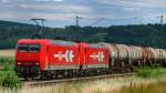 145-CL 012 + 185 605-3, HGK, aufgenommen am 07.07.12, bei Treuchtlingen.