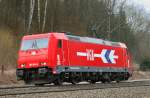 185 604-6, HGK, aufgenommen bei einer Solofahrt Richtung M�nchen, am 08.04.13, Neuoffingen.