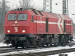 DE13 der HGK verl�sst brummender Weise den Gbf K�ln Gremberg mit gem.