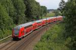 Der RE nach M�nchen in Aubenhausen am 04,08,12