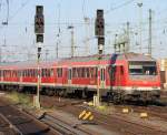 Dann kam die einzige Lokbespannte Garnitur aus Dieburg am 04.06.2010 die nur am Morgen den Frankfurter Hbf anf�hrt dort pausiert und Abends wieder nach Dieburg f�hrt und wird in Darmstadt abgestellt.