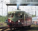 CFL Triebwagen Z105 am 21.5.2011 bei der Lokparade im DB Museum Koblenz.