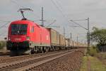 1116 014 der �BB hinter Porz-Wahn am 07.04.2011