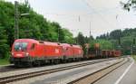 1116 084-3 + 1116 192-4, ein �sterreichisches Doppel auf deutschen Schienen.