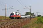 Die 370 006 in Frankfurt (Oder) Rosengarten am 21,08,12   