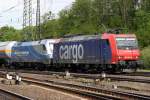 Die 482 034-6 mit 1116 912 im schlepp in Gremberg am 05,05,10 